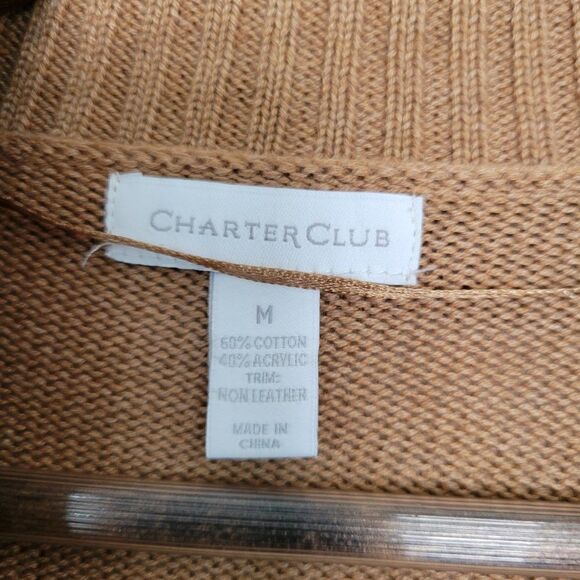 Charter‎ Club  Cardigan Sweater  witch buckle on the side size M - Picture 2 of 7